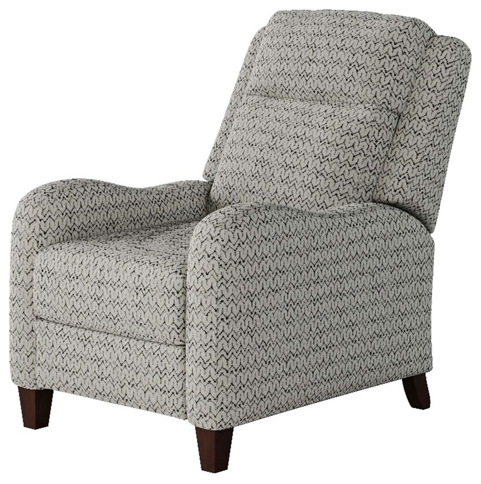 Southern Motion Prestige 31" Push Back Fabric 7 Wood Recliner in Graphite/Gray Transitional