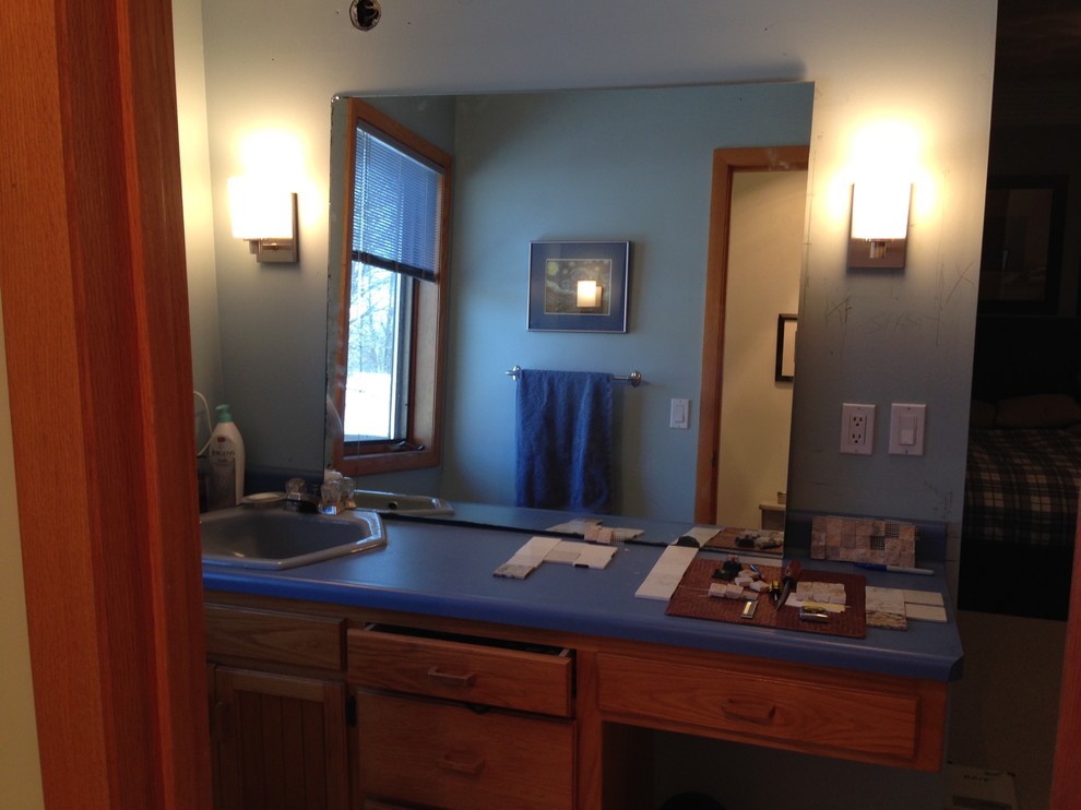 how to match tile on bath wall with floor tile around the shower