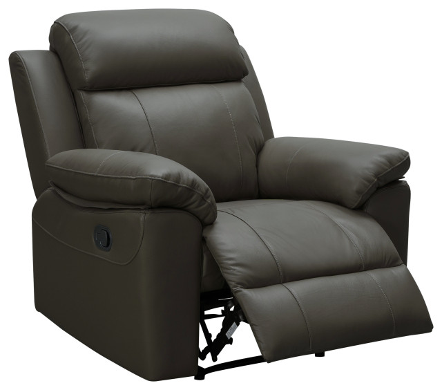Paxton Top Grain Leather Recliner Contemporary Recliner Chairs by Abbyson Home Houzz