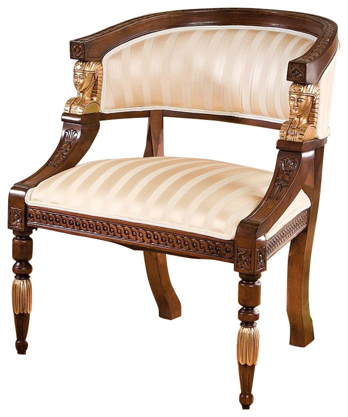 Egyptian Revival Chair Traditional Armchairs And Accent Chairs by