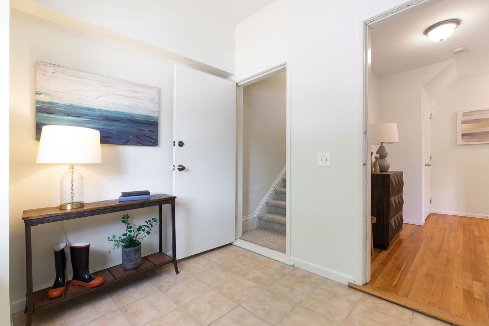 Inspiration for an eclectic entryway remodel in Seattle