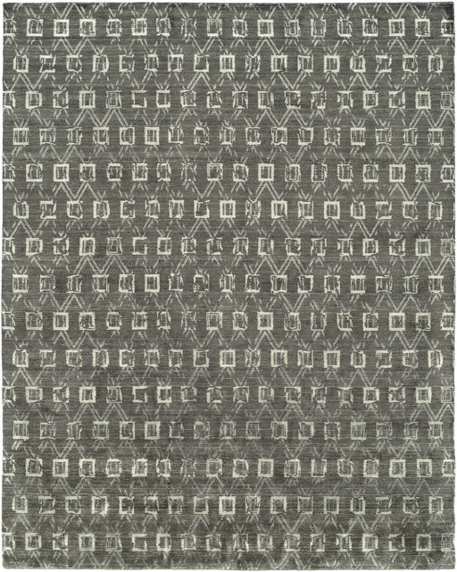 Gramercy Handmade Rug, Gray Granite, 9'x12'
