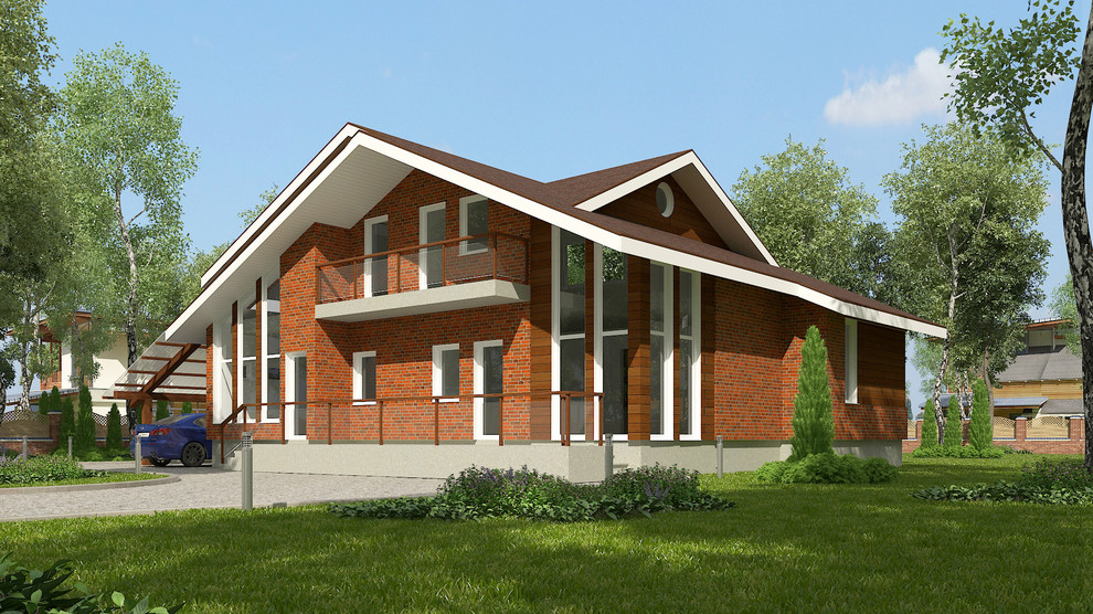 Жилой дом на две семьи с отдельными входами