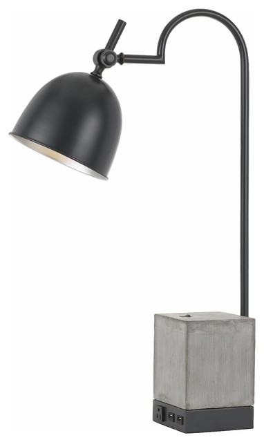 cement base table lamp