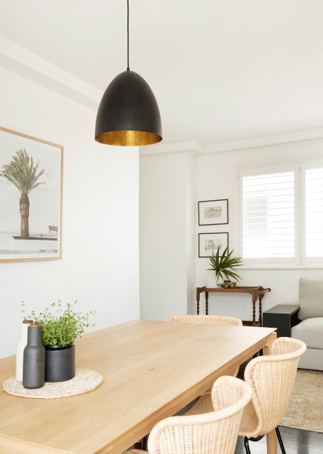 Beach Side Abode contemporary-dining-room
