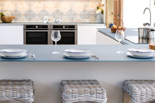 Glass work top country-kitchen