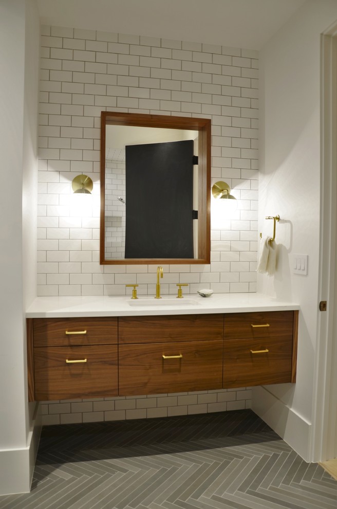 Inspiration for a transitional bathroom remodel in Denver