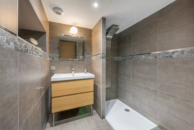 Loft industriel d&rsquo;exception industrial-badezimmer