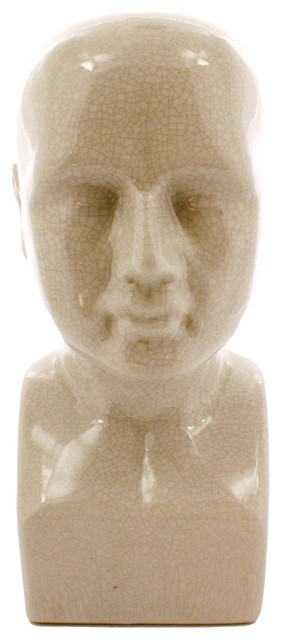 Large Ceramc Phrenology Head | Antk, Gegenstände, Jahrhundert