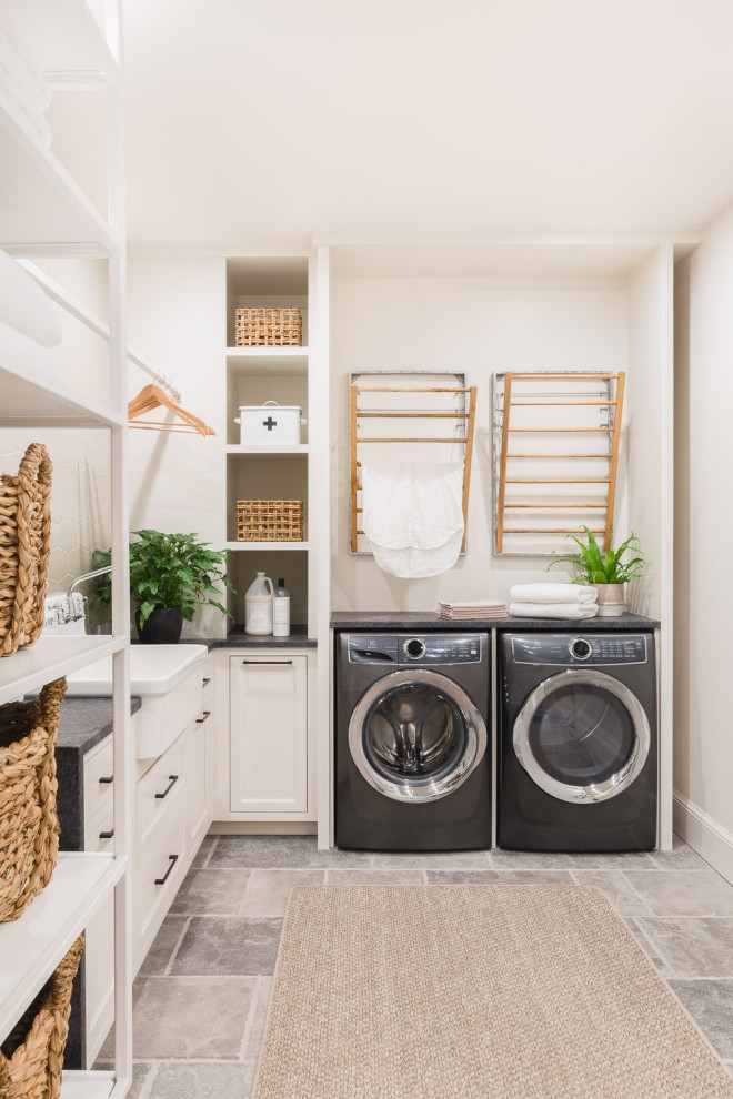 This is an example of a beach style laundry room in Orlando.