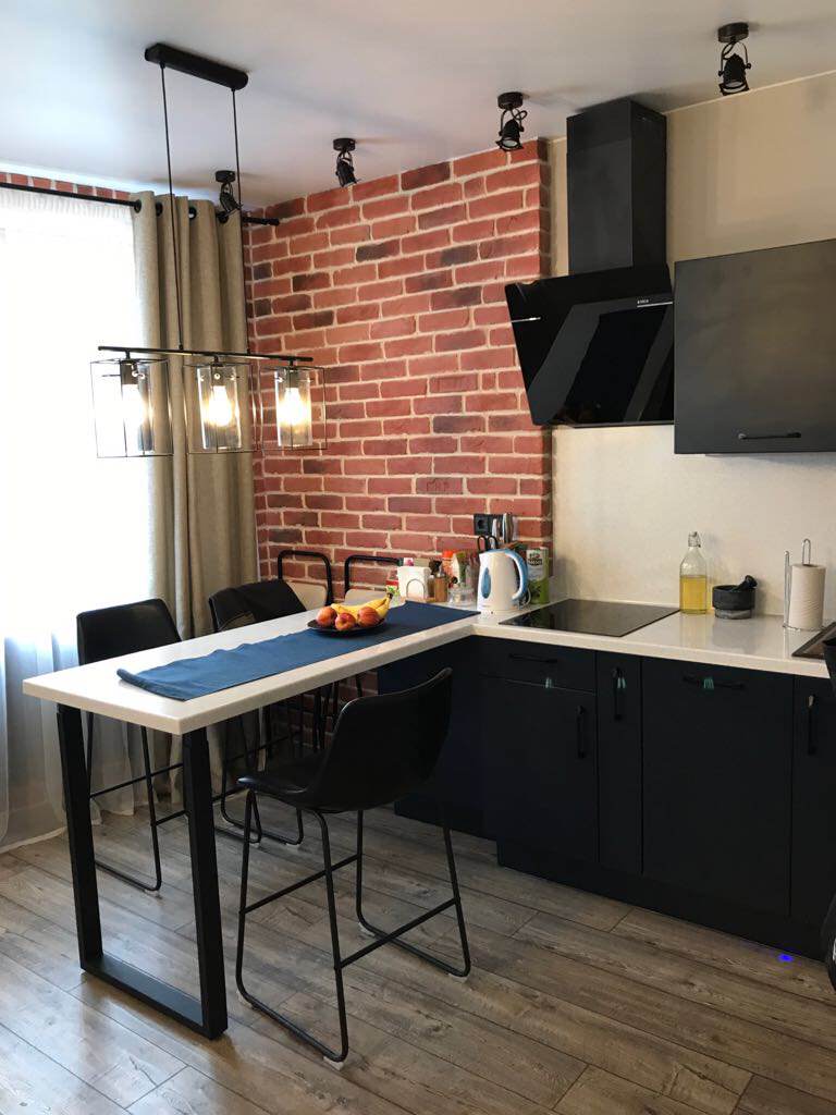 квартира студия в стиле лофт