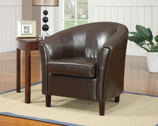 Brown Casual Accent Chair