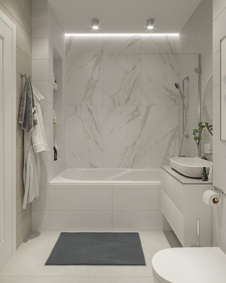 Ванная комната в ЖК "Северная долина"