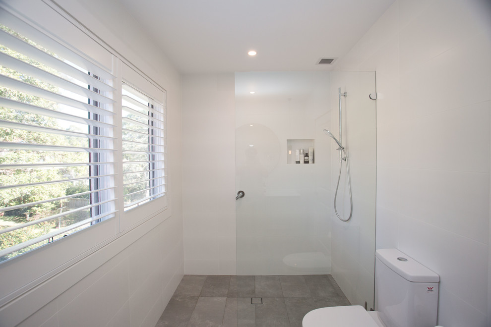 Photo of a transitional home design in Sydney.