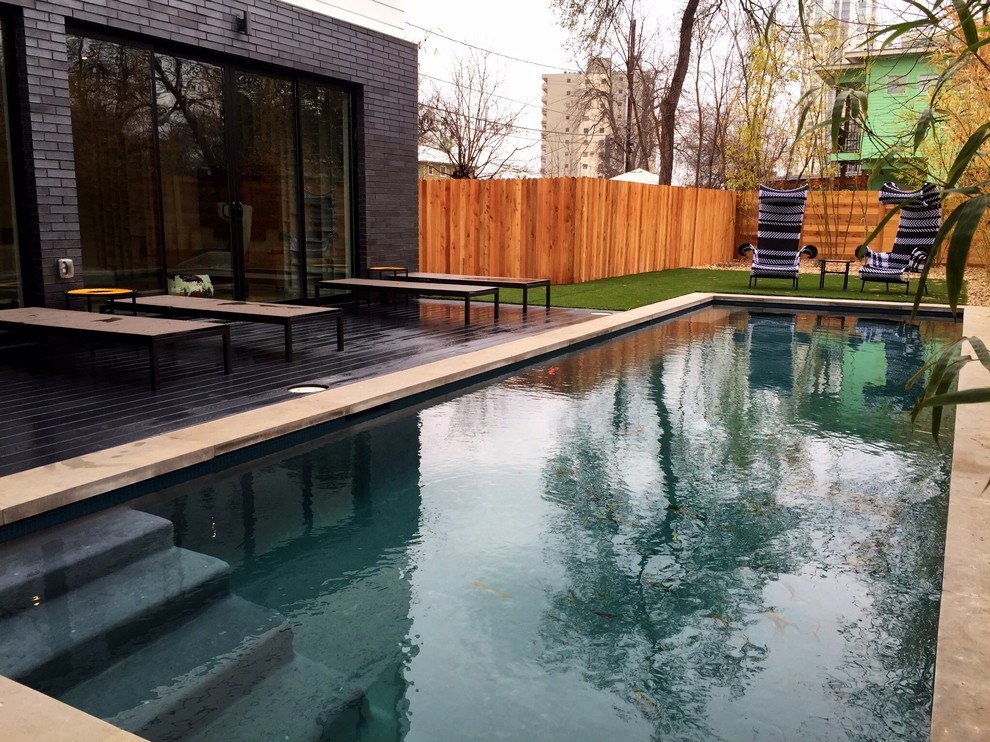 Inspiration for a modern pool remodel in Austin