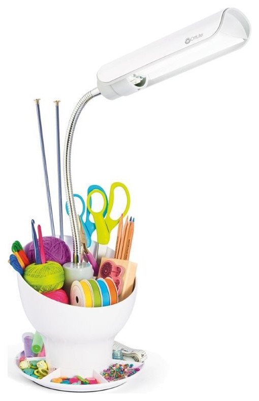13W Craft Space Organizer Lamp Contemporary Desk Lamps by OttLite