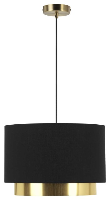 Modern Gold Pendant Light dana black and gold pendant light modern pendant lighting by mathias