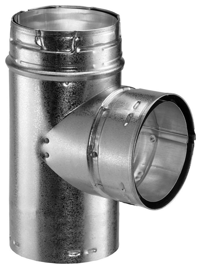 DuraVent 6GVTR3 6" Inner Diameter - Type B Round Gas Vent Pipe - - Aluminum