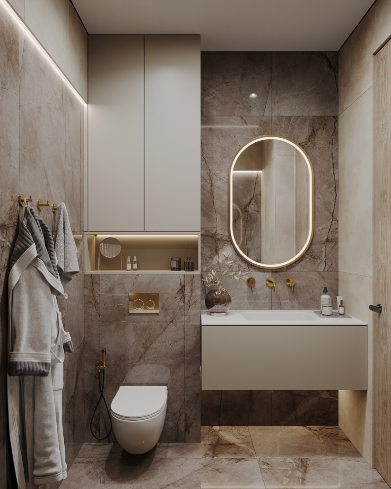 Дизайн интерьера однокомнатной квартиры "1к. квартира в ЖК Russian Design Distri