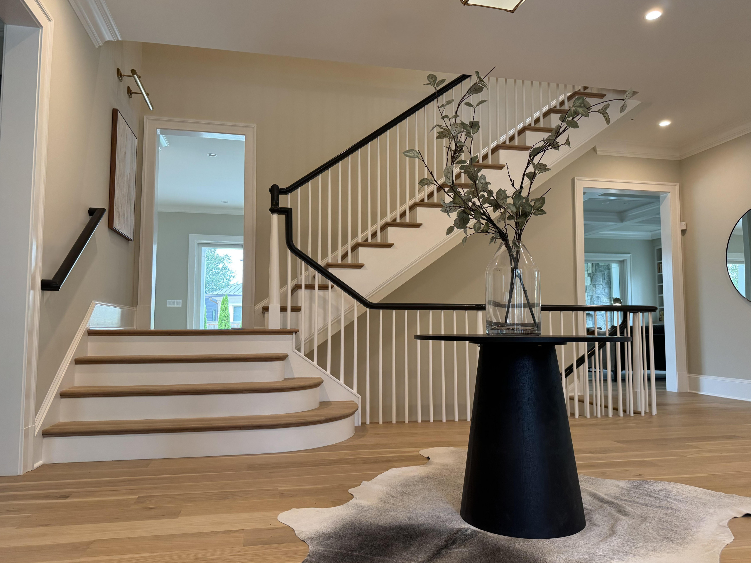 138_Elegant Double Bullnose Entry Stair, Bethesda, MD 20814