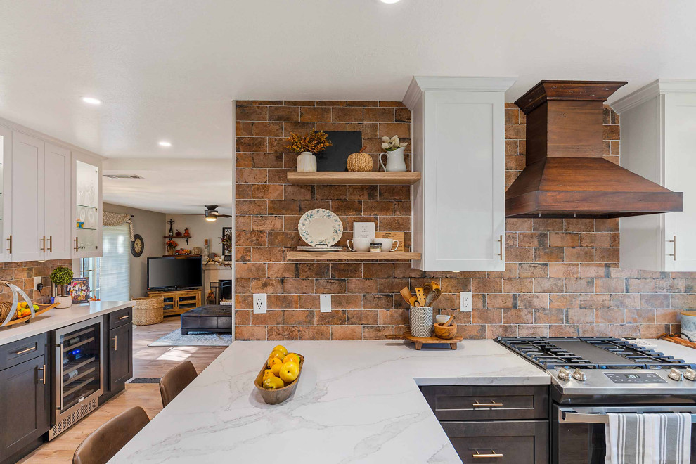 Inspiration for a rustic kitchen remodel in San Francisco