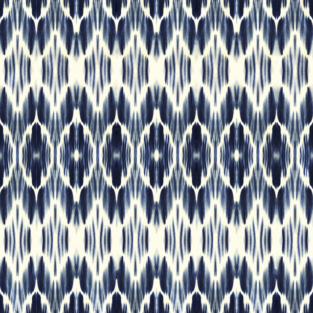 Boheme Indigo Removable Wallpaper - Contemporary - Wallpaper - by
