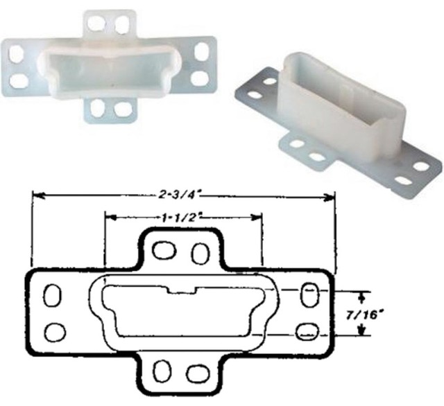 United States Hardware Drawer Mounting Brackets Wp 8815c 6 Pack