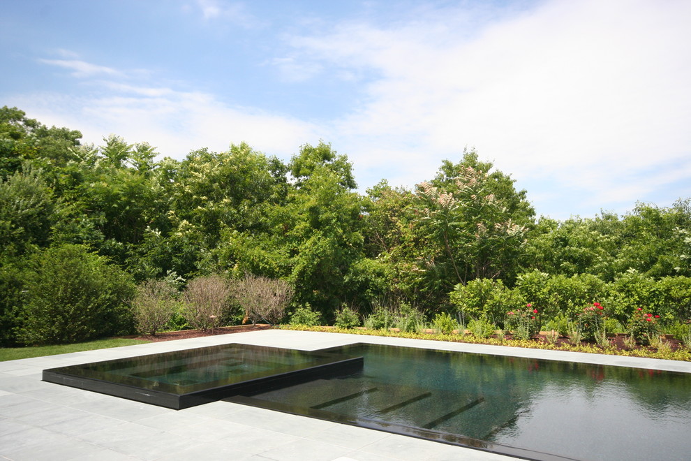 Pool - large transitional pool idea in New York
