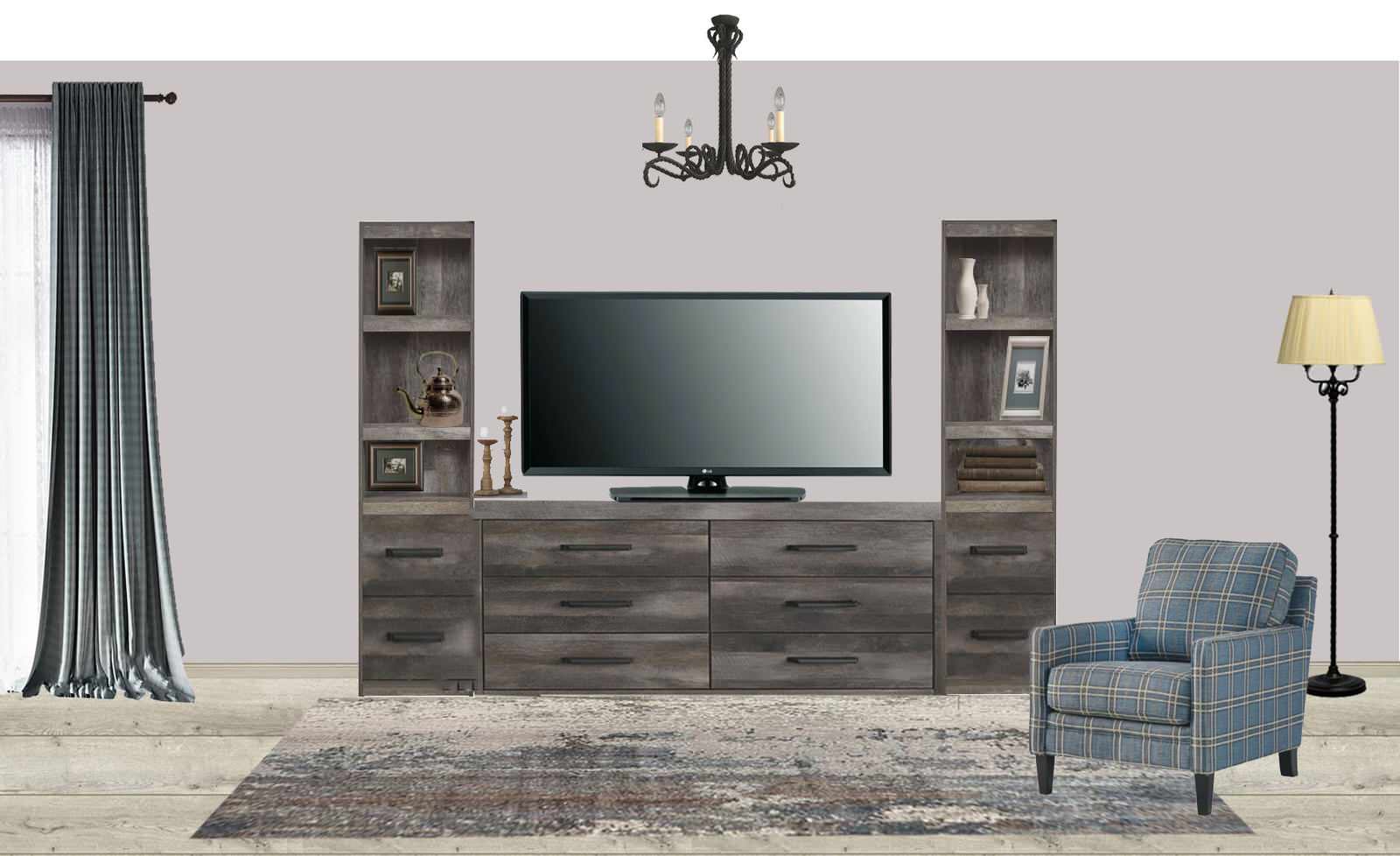 2 d коллажи квартиры в деревенском стиле