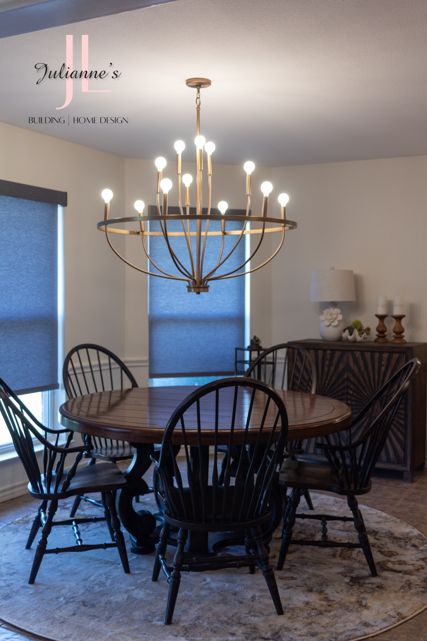 New lighting, rug, and paint.