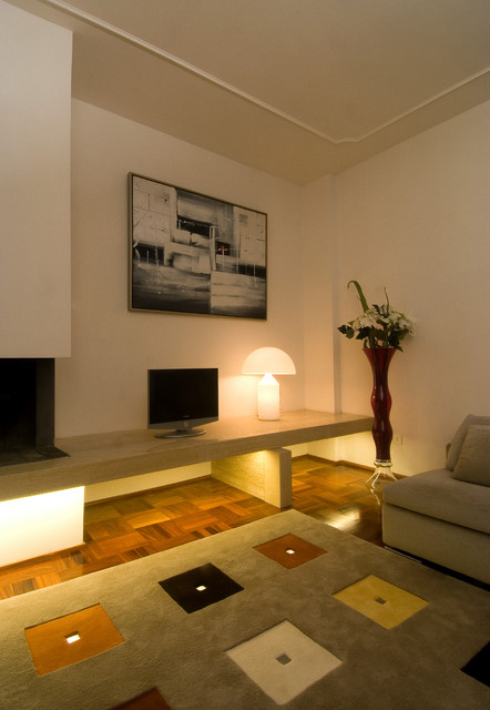 SV8 Flat contemporary-vardagsrum