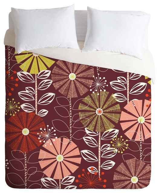 Deny Designs Khristian A Howell Cape Town Blooms Warm Duvet Cover