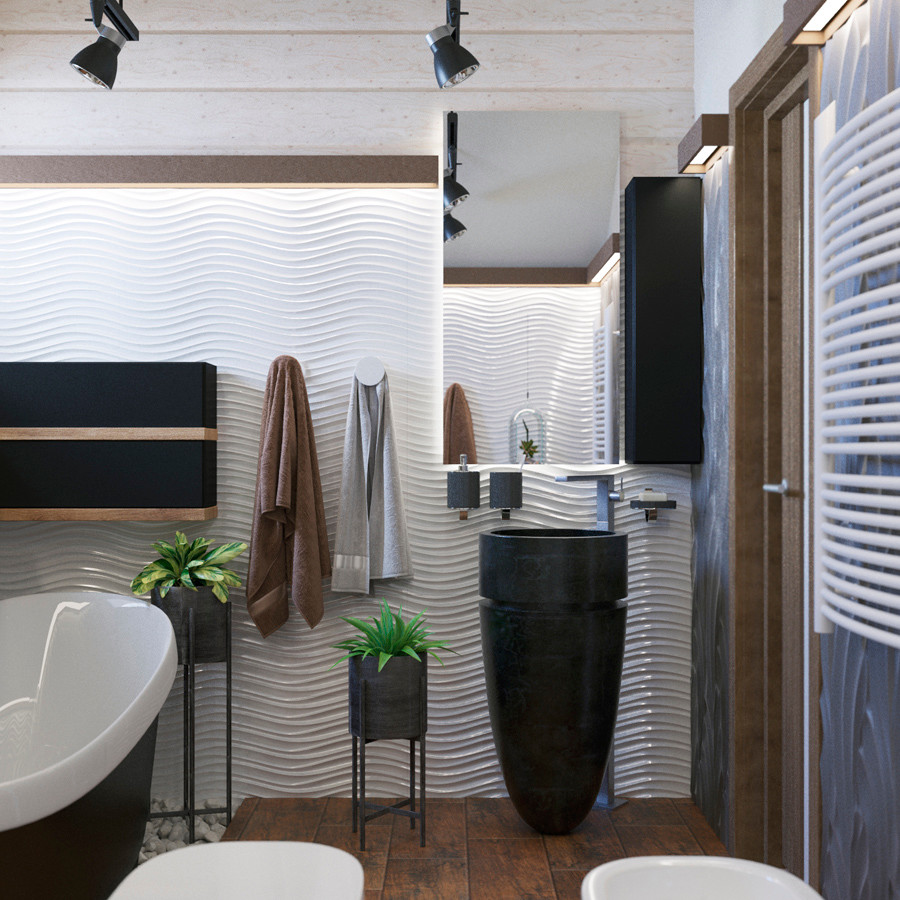 ПРОЕКТ ИНТЕРЬЕРА ДОМА НА ЧЕРНОЙ РЕЧКЕ во Владивостоке)