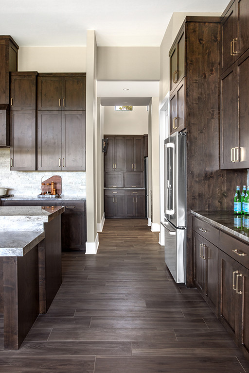 Transitional kitchen photo in Austin