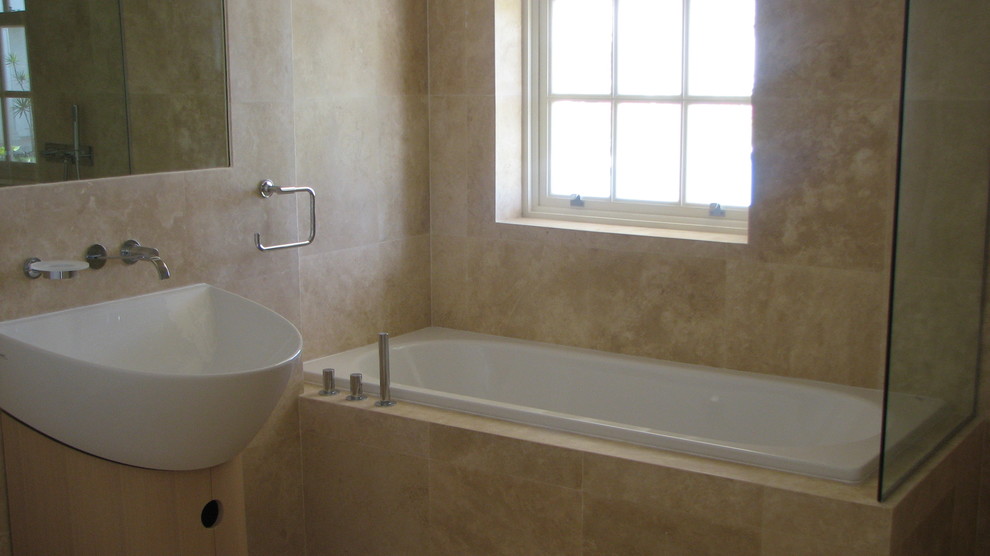 Inspiration for a transitional bathroom in Kent.