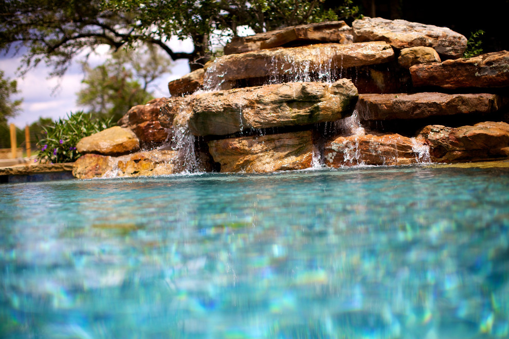 Pool - rustic pool idea