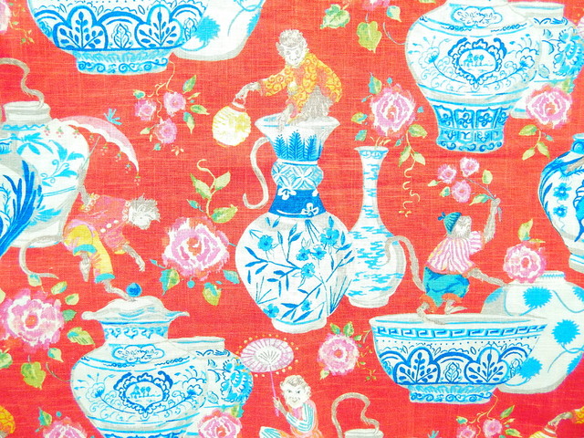Monkey Jars Fiesta Traditional Drapery Fabric By 1502 Fabrics Monkey Jars Fiesta