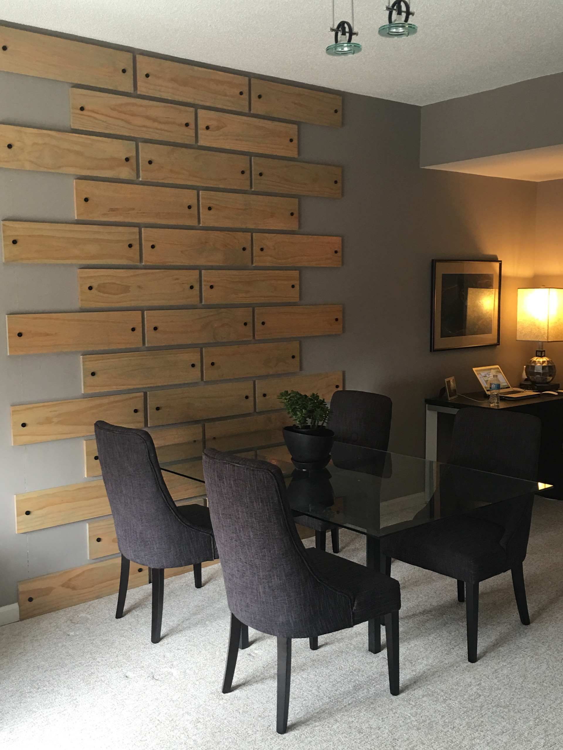 Accent wall in a high rise condo