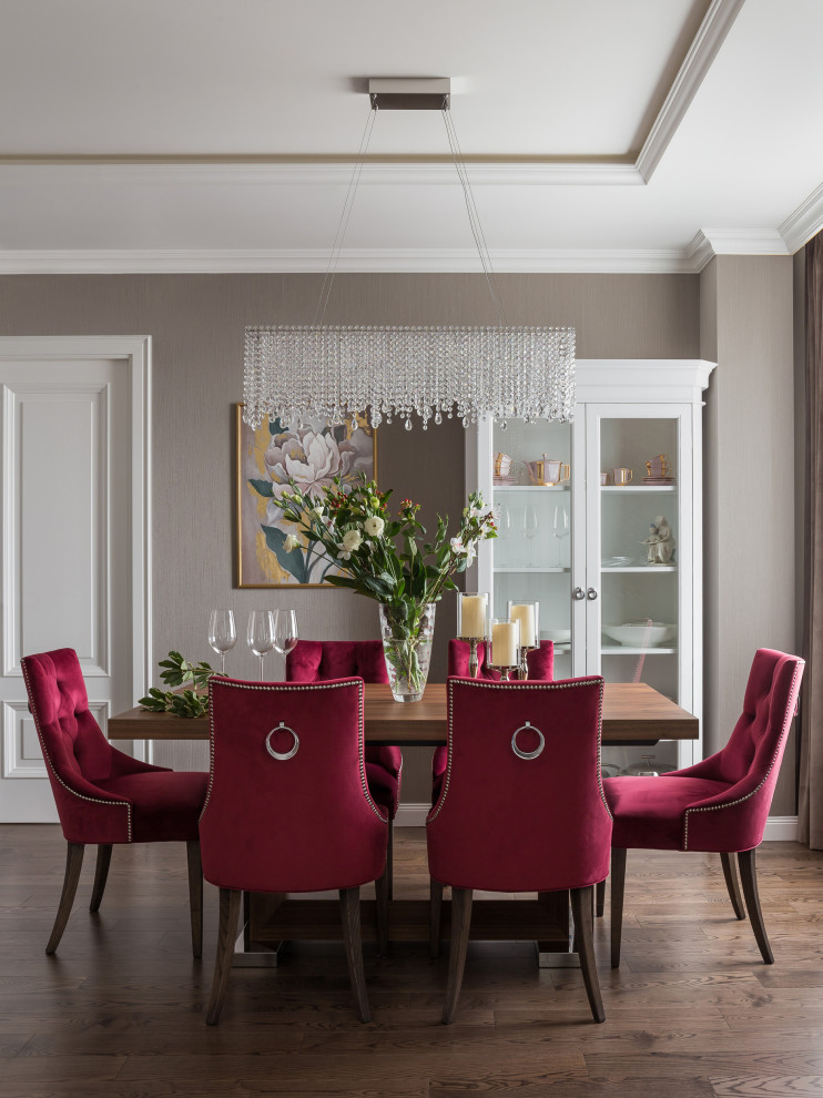 Квартира с сочными акцентами в Неоклассике