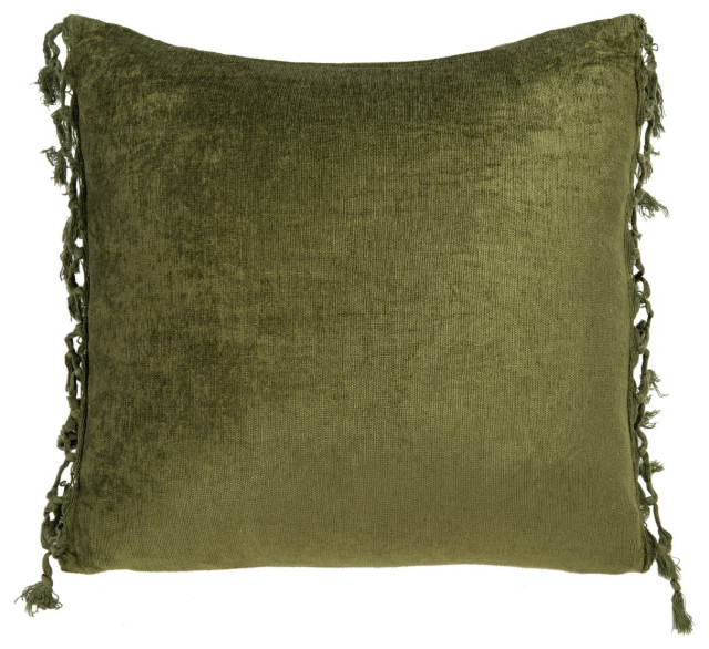 Safavieh Dandria Pillow Dark Green 18" X 18"