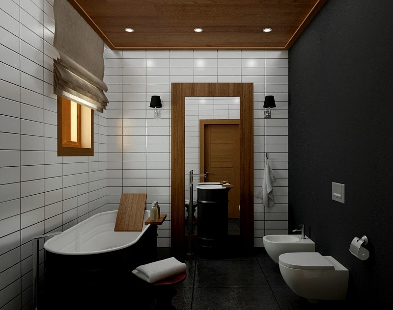 Дизайн-проект интерьера жилого дома с баней