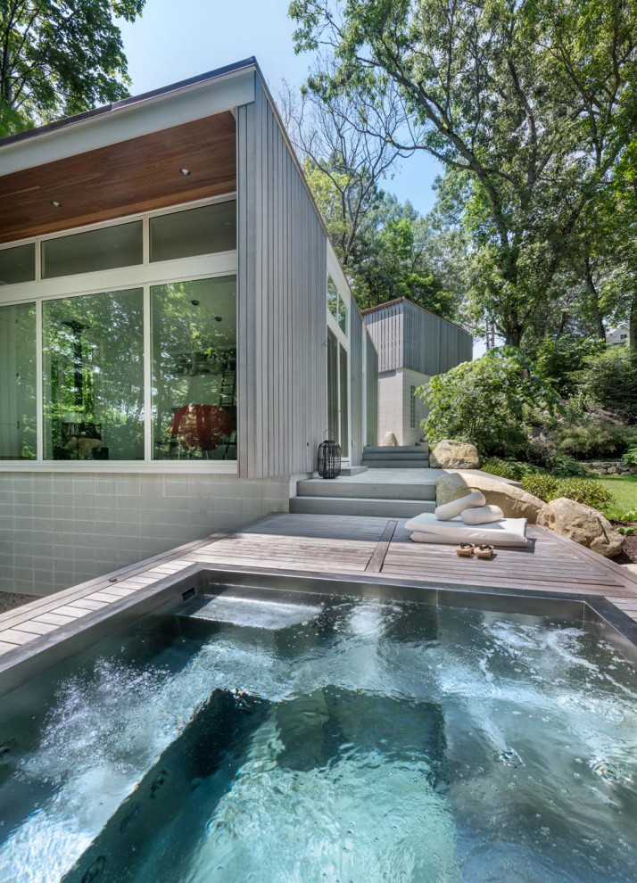 Swan Studio - Midcentury - Pool - Boston - by Flavin Architects