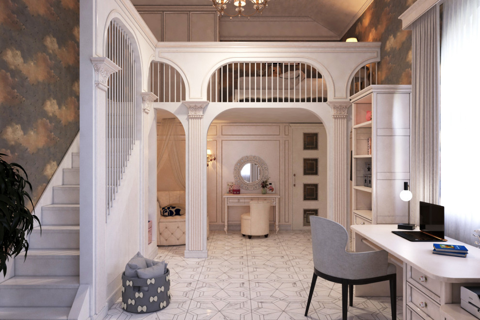 Дизайн детской комнаты в частном доме