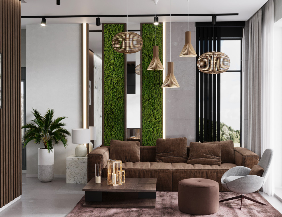 Кухня-гостиная в частном доме