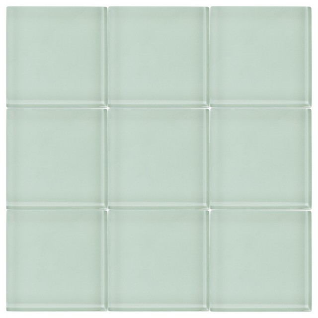 Seafoam 4 X4 Glass Subway Tile, Seafoam Green Subway Tile