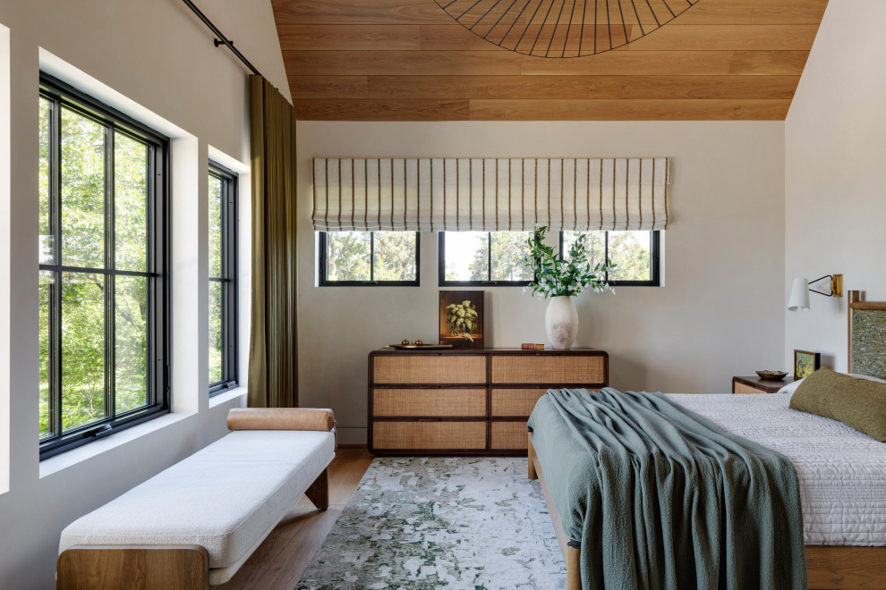 Bedroom - coastal bedroom idea in Boston