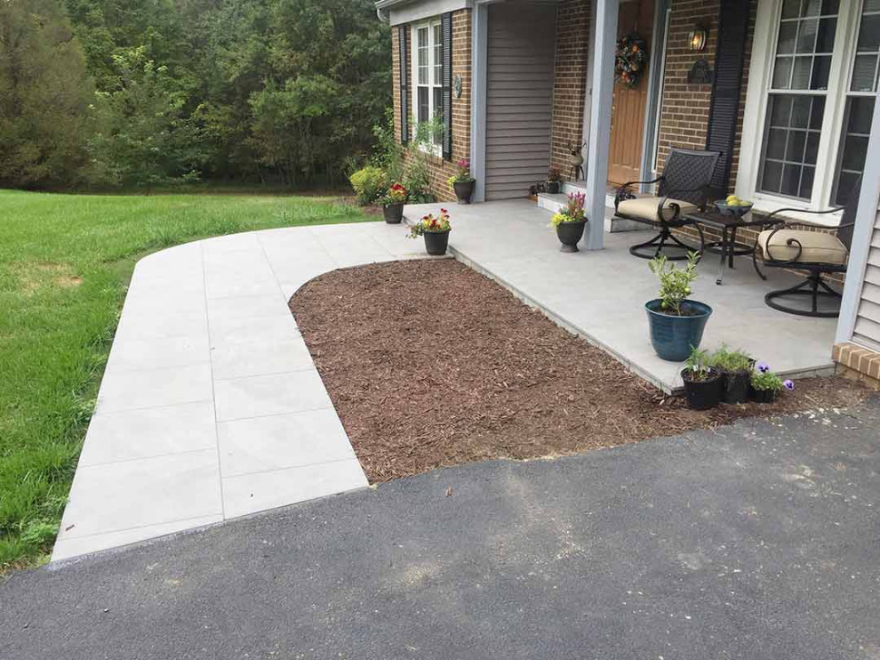 New front patio and walkway