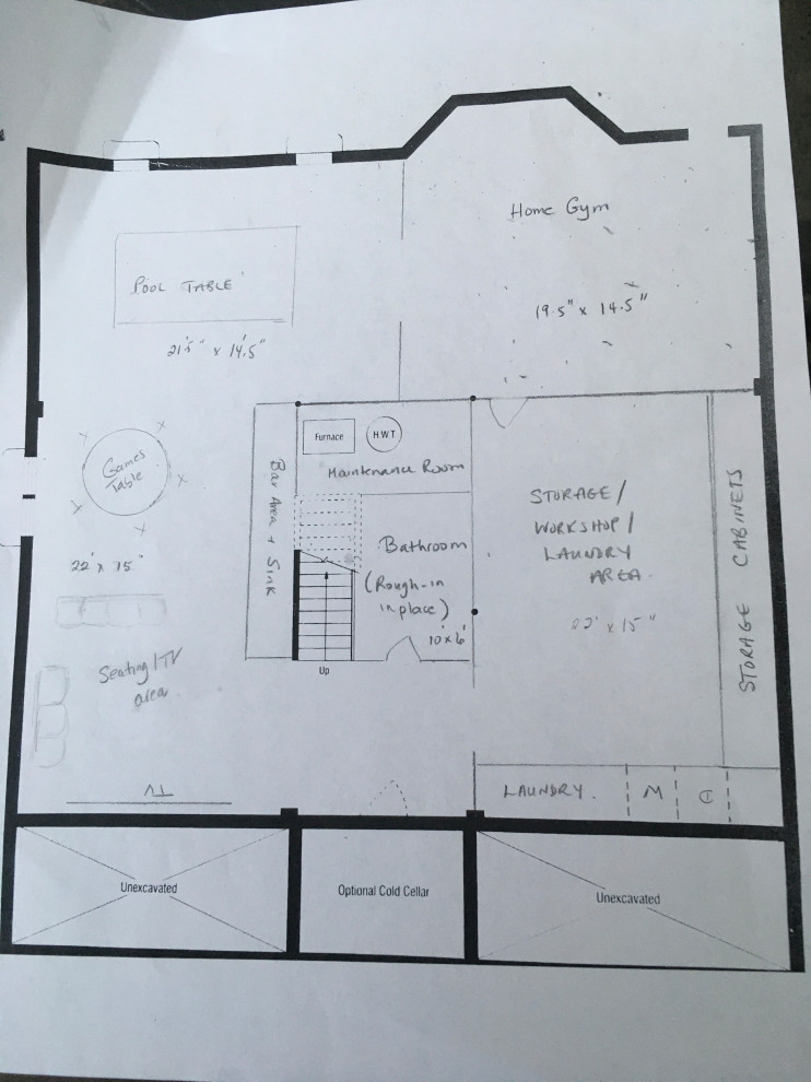 Help with basement layout
