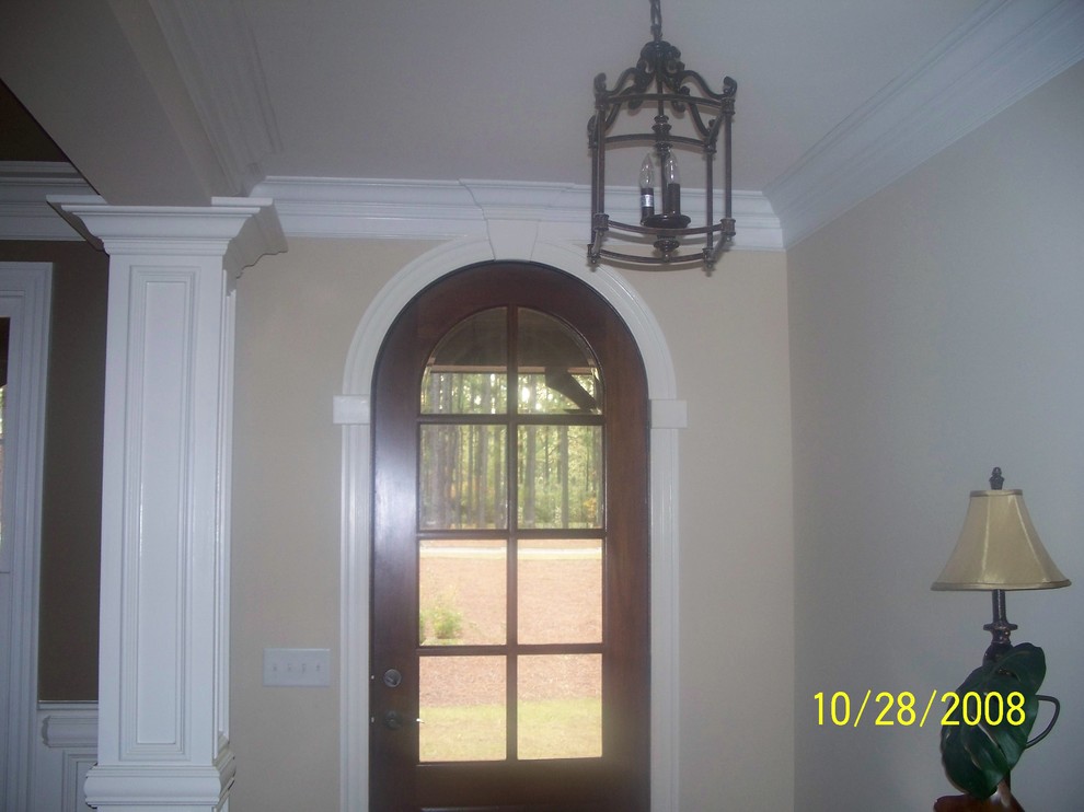 Entryway - transitional entryway idea in Orange County