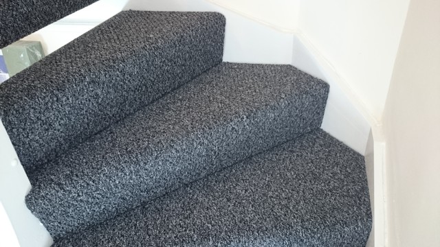 Wrap around stair carpet - Traditional - Staircase - Cheshire - by ...